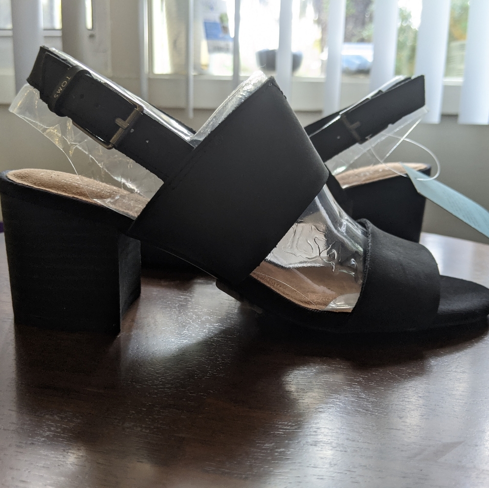 Black Leather Heels